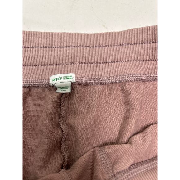 Aerie Mauve 2 piece loungewear activewear set. Bottoms are size XS top is size S - Picture 7 of 8